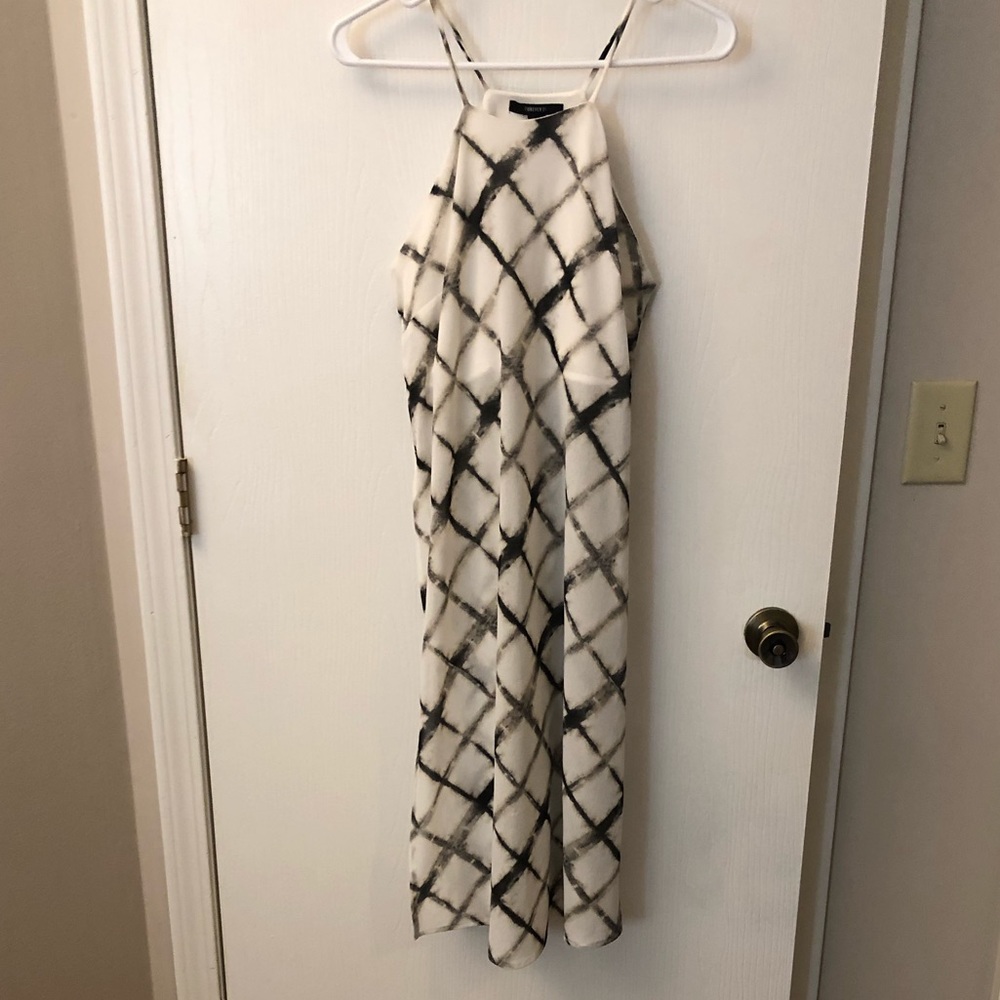 Snakeskin long tank top with side slit